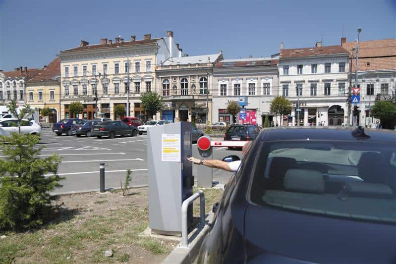 Sistem de parcare automată, Piața Unirii, Cluj Napoca
