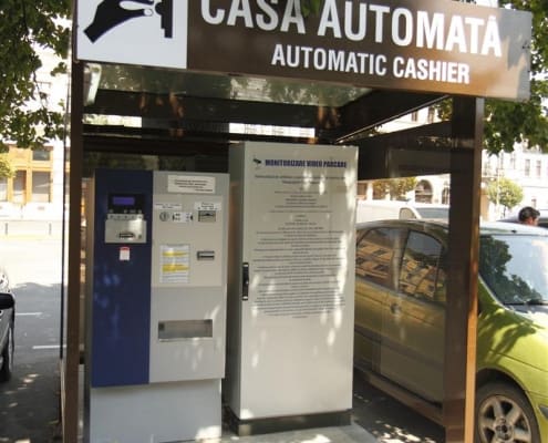 Sistem de parcare automată, Piața Unirii, Cluj Napoca