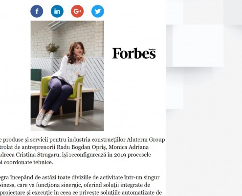 Forbes România scrie despre lansarea noii identități KADRA