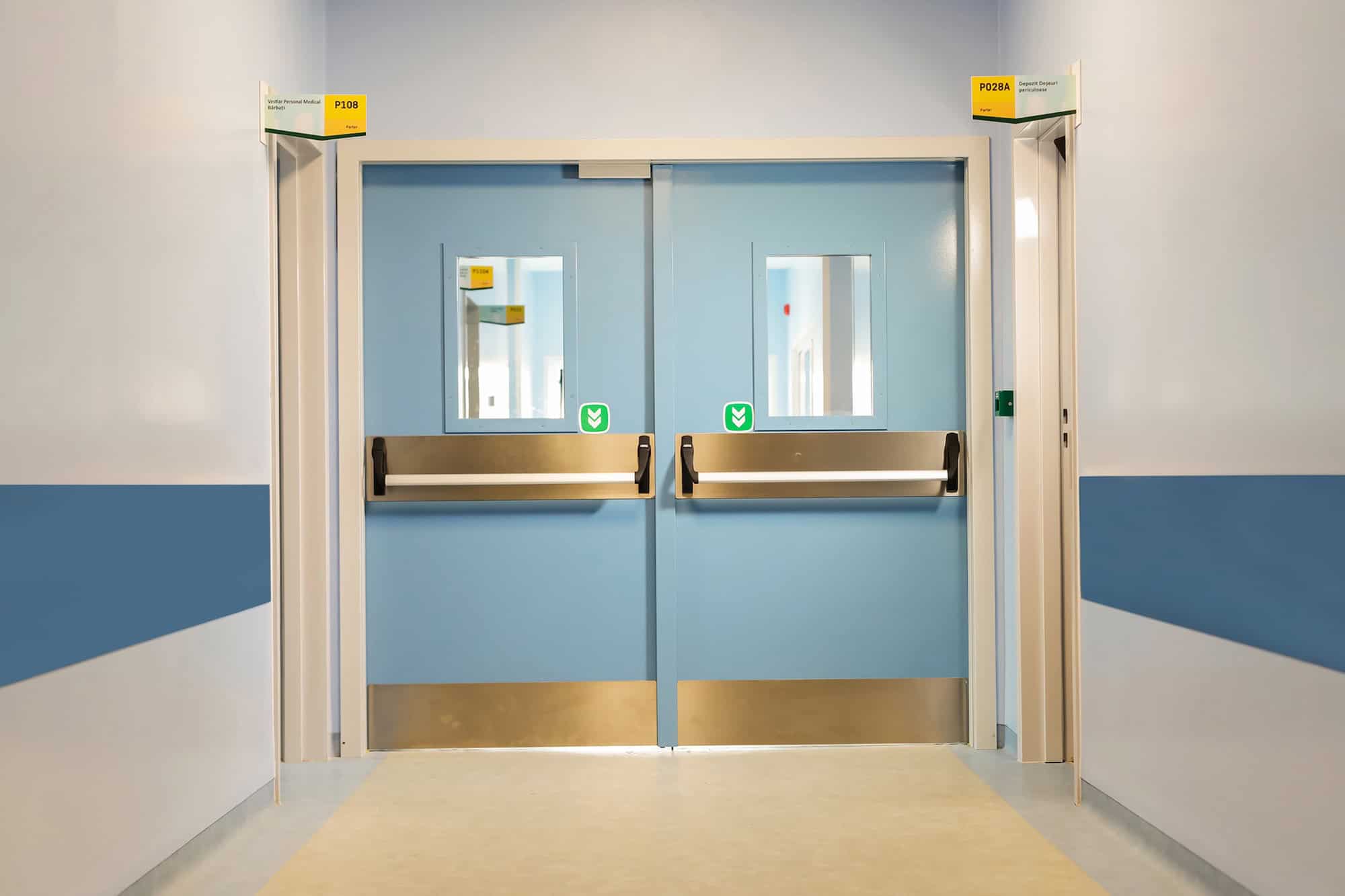 Uși de spital automate batante Tormed AUT, KADRA