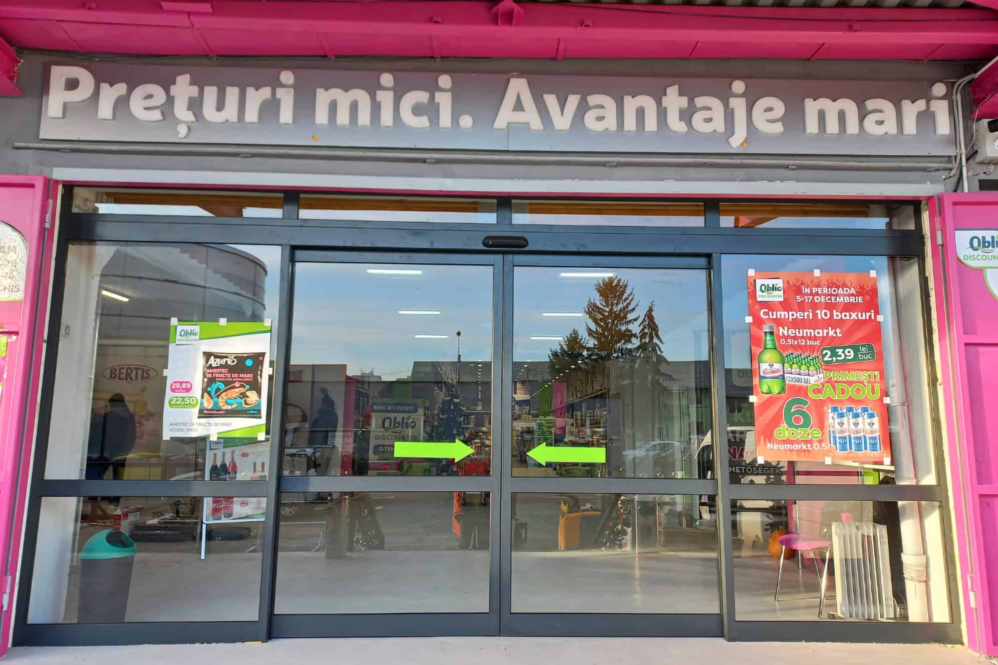 Uși automate de la KADRA pentru OBLIO Târgu Mureș (1)