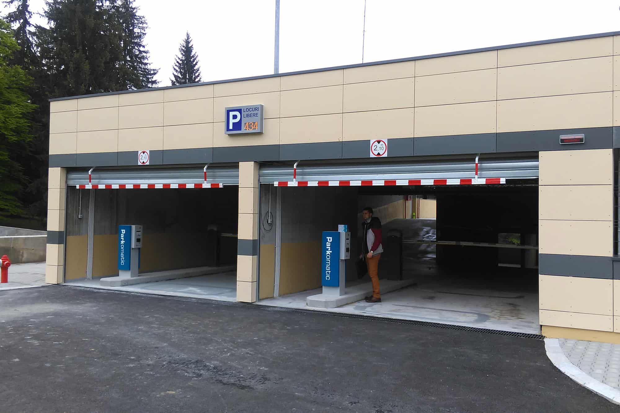 Sistem automat de parcare pentru schiori, în Poiana Brașov