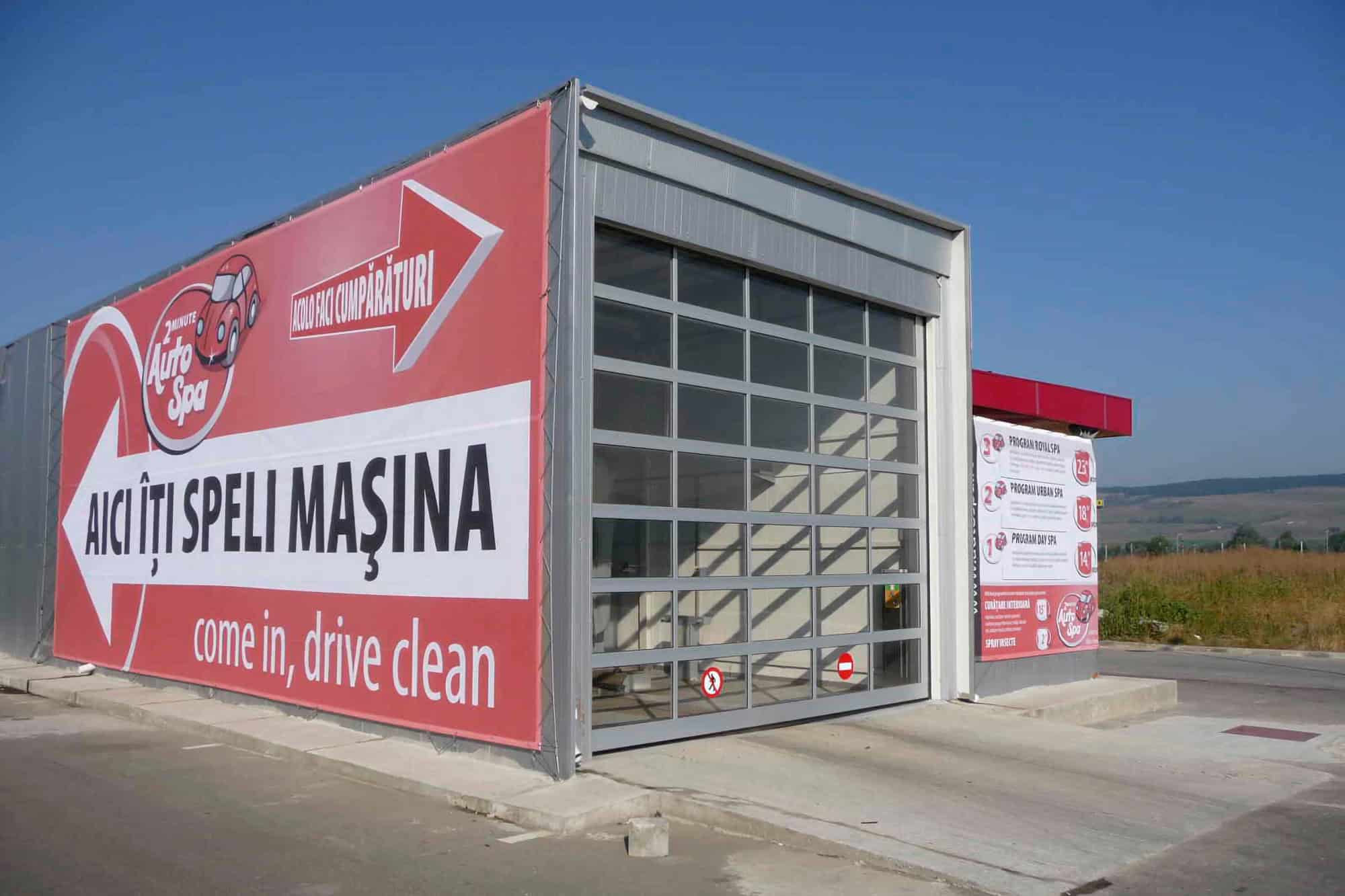 Uși spălătorie auto pentru Polus Mall din Cluj